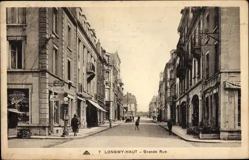 Ak Longwy Haut Meurthe et Moselle, Grande Rue