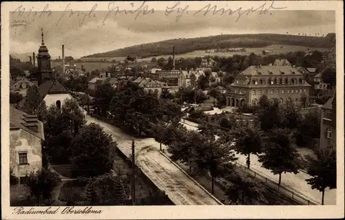 Ak Oberschlema Bad Schlema im Erzgebirge, Teilansicht, Kurhaus, Kirche