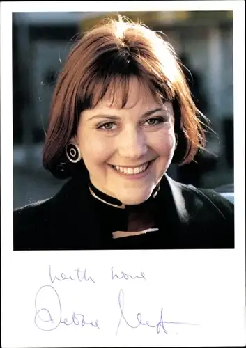 Foto Schauspielerin Deborah Andrews, Portrait, Autogramm