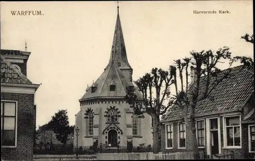 Ak Warffum Groningen Niederlande, Reformierte Kirche