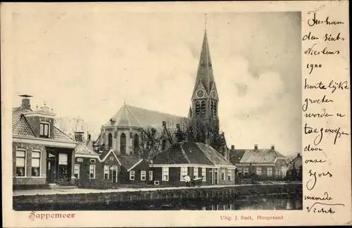 Ak Sappemeer Groningen Niederlande, Kirche