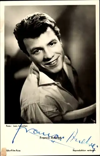 Ak Schauspieler Franco Andrei, Portrait, Autogramm