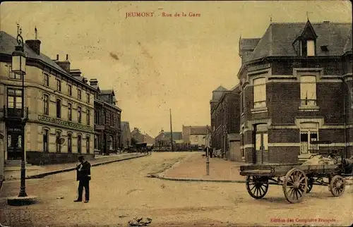 Ak Jeumont North, Rue de la Gare