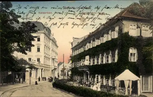 Ak Teplice Teplitz Schönau Region Aussig, Kaiserbad, Deutsches Haus