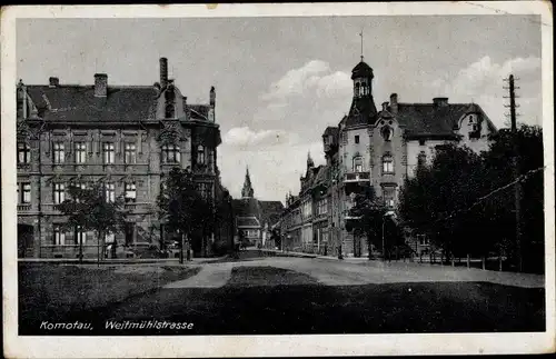 Ak Chomutov Komotau Region Aussig, Weitmühlstraße