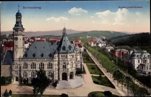 Ak Liberec Reichenberg in Böhmen, Kaiser-Josef-Straße