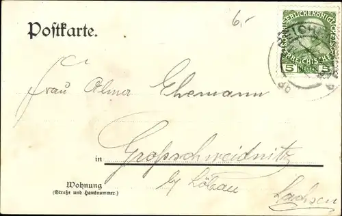 Ak Liberec Reichenberg in Böhmen, Gesamtansicht