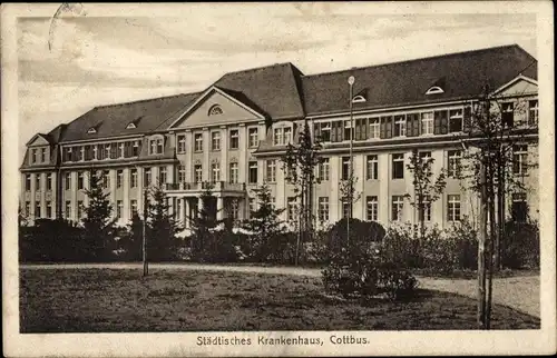 Ak Cottbus in der Niederlausitz, Städtisches Krankenhaus