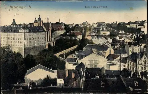 Ak Altenburg in Thüringen, Blick auf die Stadt vom Unterturm