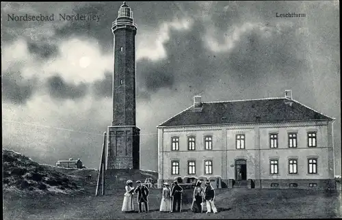 Ak Nordseebad Norderney Ostfriesland, Leuchtturm