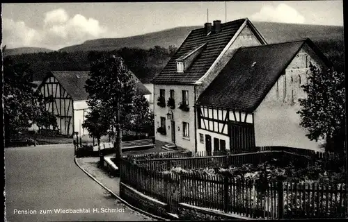 Ak Wied im Westerwald, Pension zum Wiedbachtal, Inh. H Schmidt