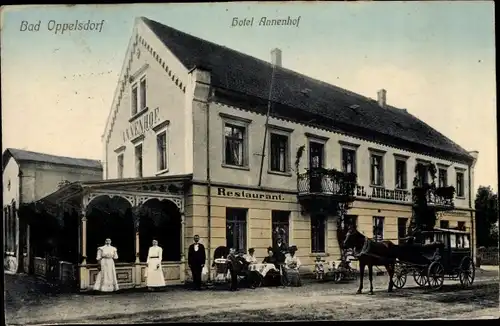 Ak Bogatynia Bad Oppelsdorf Schlesien, Hotel Annenhof