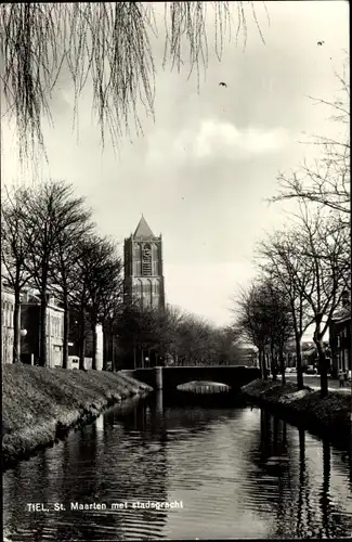 Ak Tiel Gelderland, St. Maarten, Stadsgracht