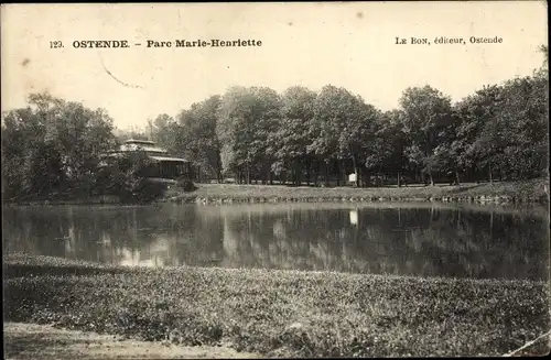 Ak Oostende Ostende Westflandern, Parc Marie-Henriette