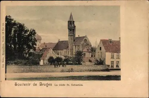 Ak Bruges Brügge Flandern Westflandern, Gilde St. Sebastien