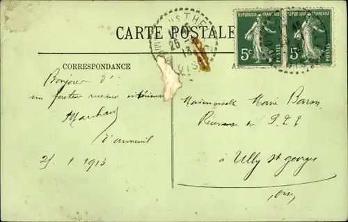 Ak Jouy-sous-Thelle Oise, Kirche, Chor