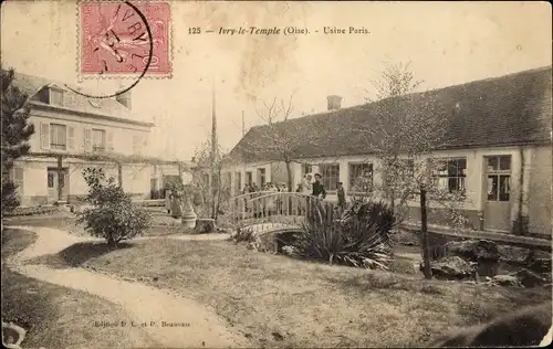 Ak Ivry-le-Temple Oise, Fabrik Paris