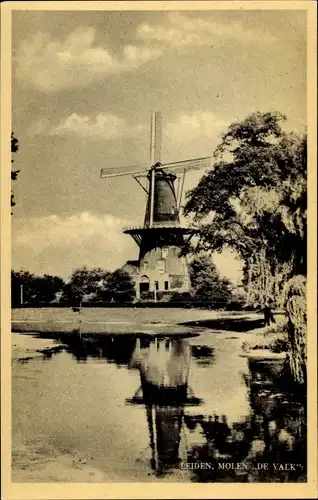 Ak Leiden Südholland Niederlande, Molen de Valk