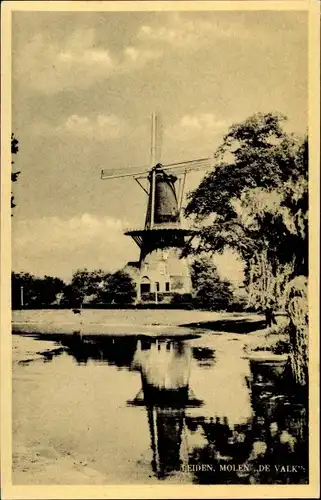 Ak Leiden Südholland Niederlande, Molen de Valk