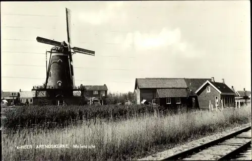 Ak 's Heer Arendskerke Zeeland Niederlande, Molen