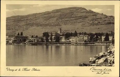 Ak Vevey Kanton Waadt, Mont Pelerin