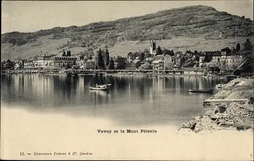 Ak Vevey Kanton Waadt, Mont Pelerin