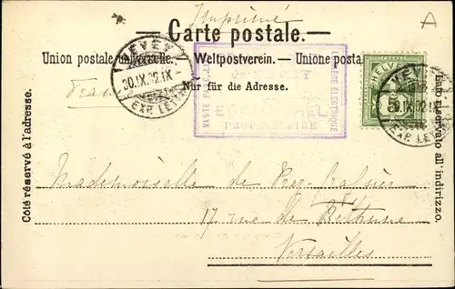 Ak Vevey Kanton Waadt, Mont Pelerin