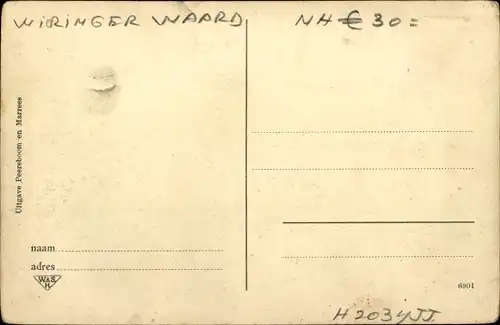 Ak Wieringen Hollands Kroon Nordholland Niederlande, Groote Buurt