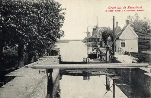 Ak Zaanstreek Nordholland, Sluis, Molen