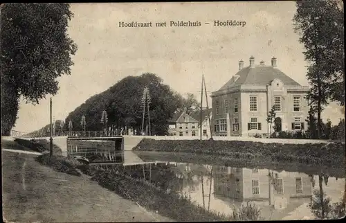 Ak Hoofddorp Haarlemmermeer Nordholland Niederlande, Hoofdvaart, Polderhuis