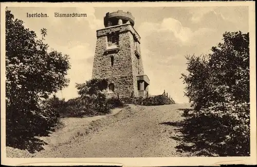 Ak Iserlohn im Märkischen Kreis, Bismarckturm
