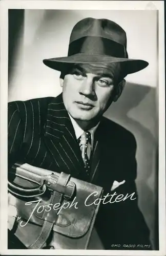 Ak Schauspieler Joseph Cotten, Portrait