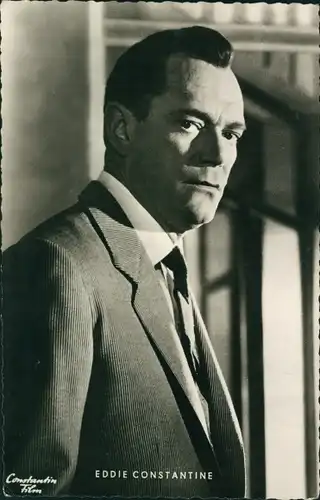 Ak Schauspieler Eddie Constantine, Portrait