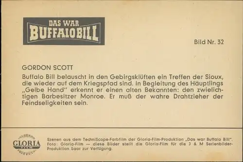 Ak Schauspieler Gordon Scott, Filmszene, Das war Buffalo Bill, Cowboy, Bild Nr. 32