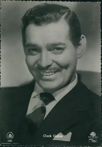 Ak Schauspieler Clark Gable, Portrait