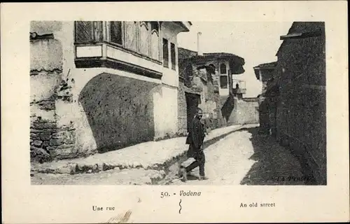 Ak Vodena Griechenland, Eine Straße
