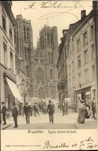 Ak Bruxelles Brüssel, Eglise Sainte Gudule