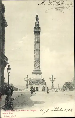 Ak Bruxelles Brüssel, Colonne du Congres