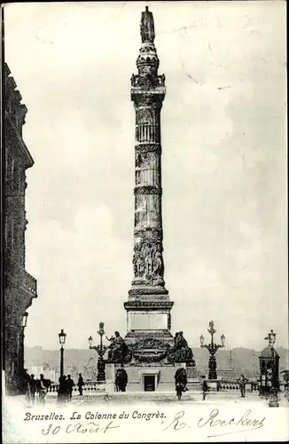 Ak Bruxelles Brüssel, La Colonne du Congres