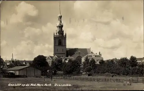 Ak Overschie Rotterdam Südholland, Ned. Rev. Kirche