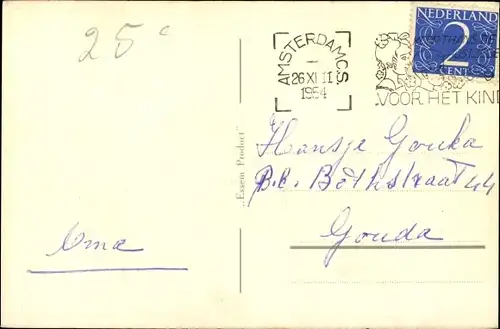 Künstler Ak Junge mit Reifen