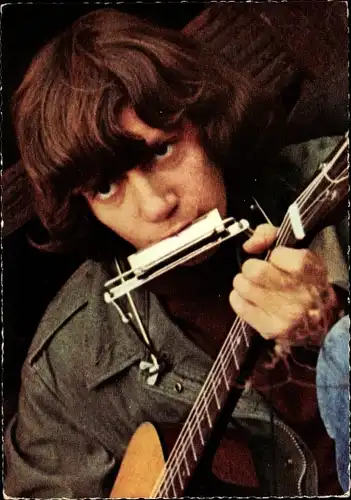 Ak Schauspieler Antoine, Portrait, Gitarre, Mundharmonika