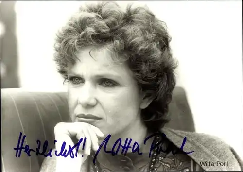 Ak Schauspielerin Witta Pohl, Portrait, Autogramm