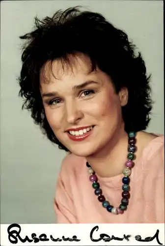 Ak Fernsehmoderatorin Susanne Conrad, Portrait, Autogramm