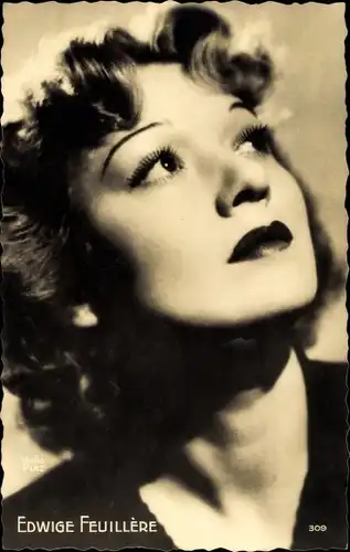Ak Schauspielerin Edwige Feuillère, Portrait