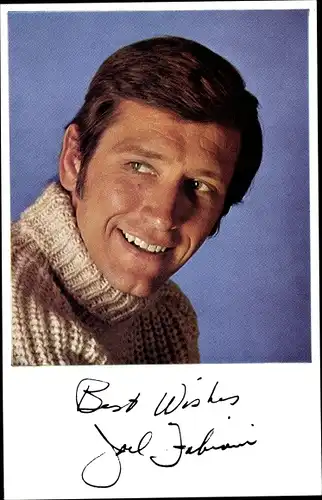 Ak Schauspieler Joel Fabiani, Portrait, Autogramm