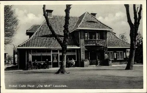 Ak Leusden Utrecht Niederlande, Hotel Café Restaurant De Mof