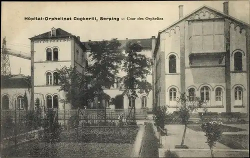 Ak Seraing Wallonie Liège, Cockerill Orphanage Hospital, Court of Orphans
