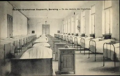 Ak Seraing Wallonie Liège, Cockerill Orphanage Hospital, eines der Wohnheime für Waisenkinder