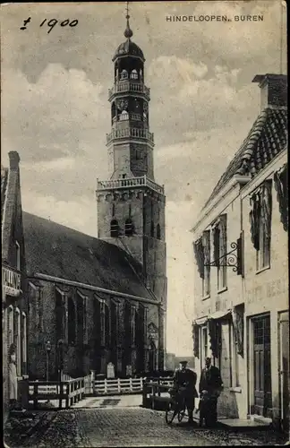 Ak Hindeloopen Hylpen Hindeloope Friesland Niederlande, Buren, Kirche